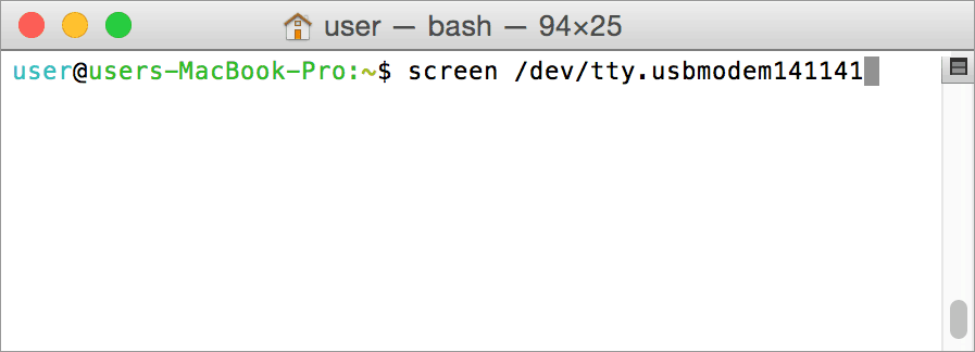 Screen Command On Mac OSX